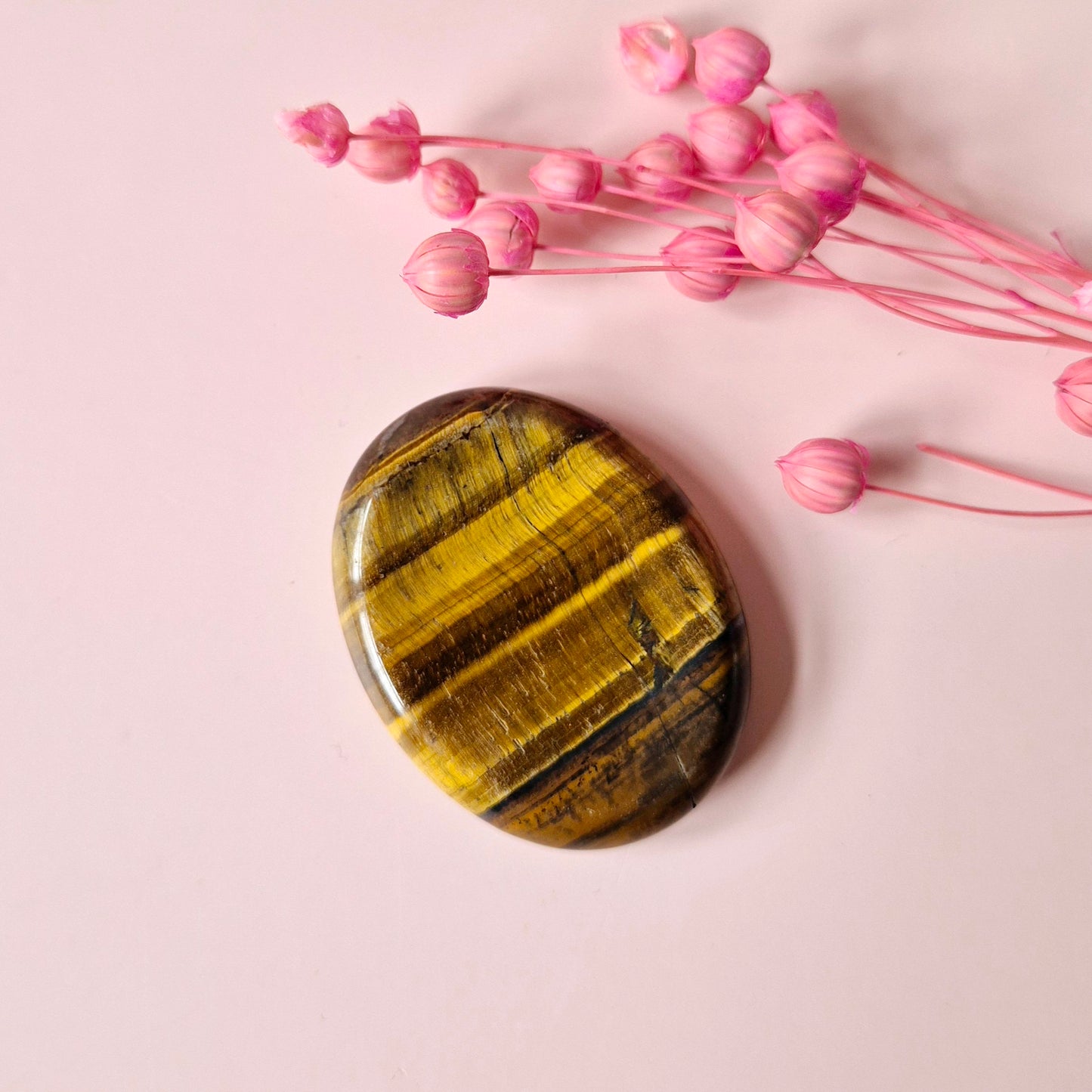 Tijgeroog Worry Stone – Duimsteen voor Rust en Balans