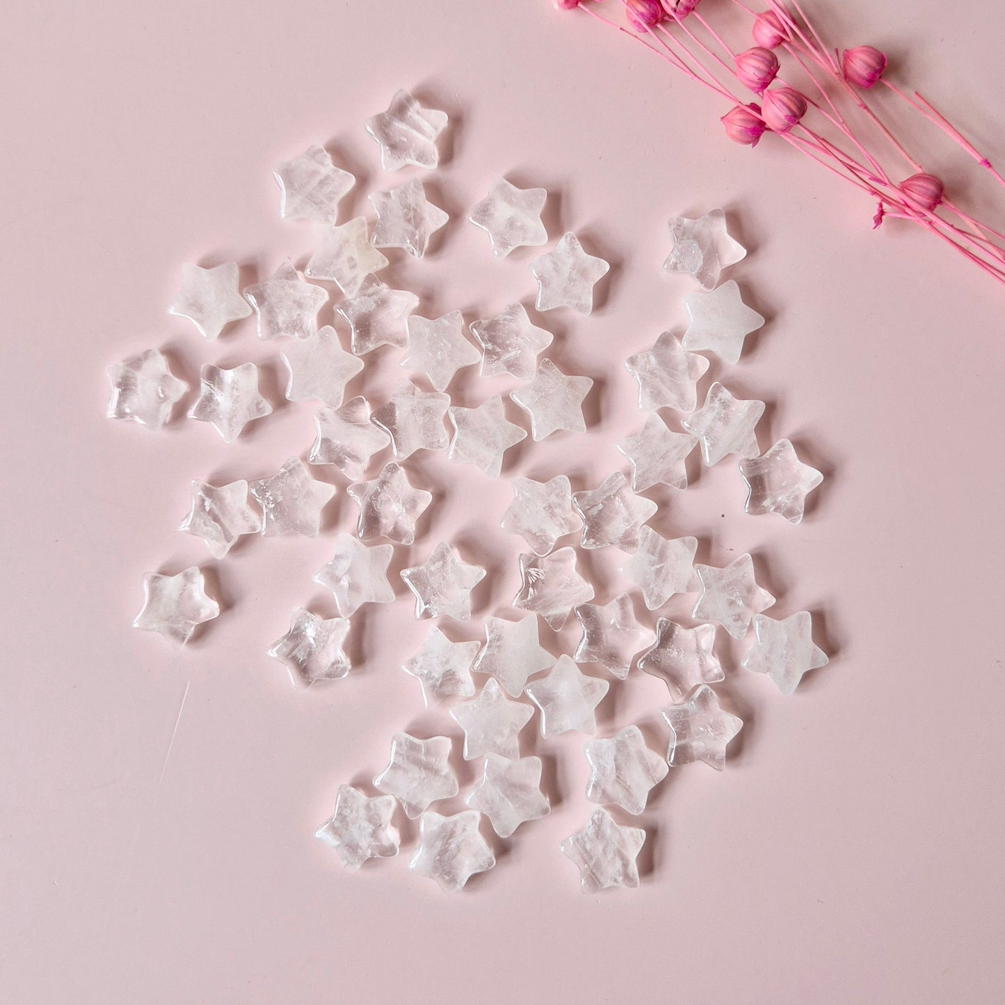 Rock Crystal / Clear Quartz mini star 1.5cm (Crystal Confetti)