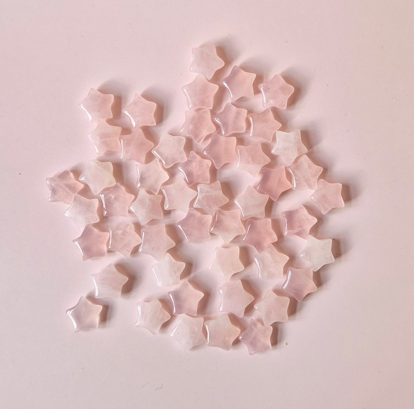 Edelstein Rosenquarz Mini Stern (1,5 cm)