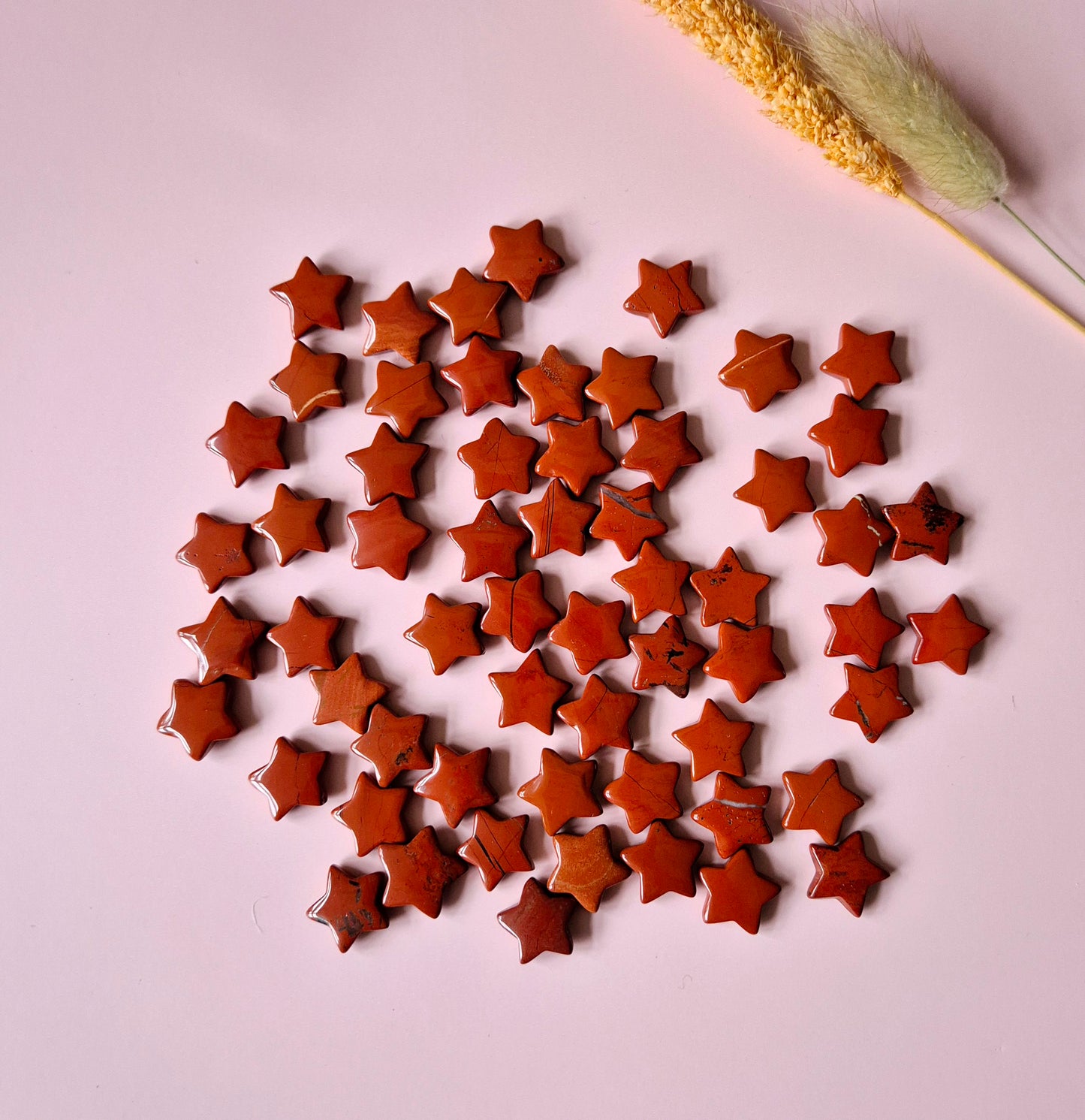 Edelstein Roter Jaspis Mini Stern (1,5 cm)