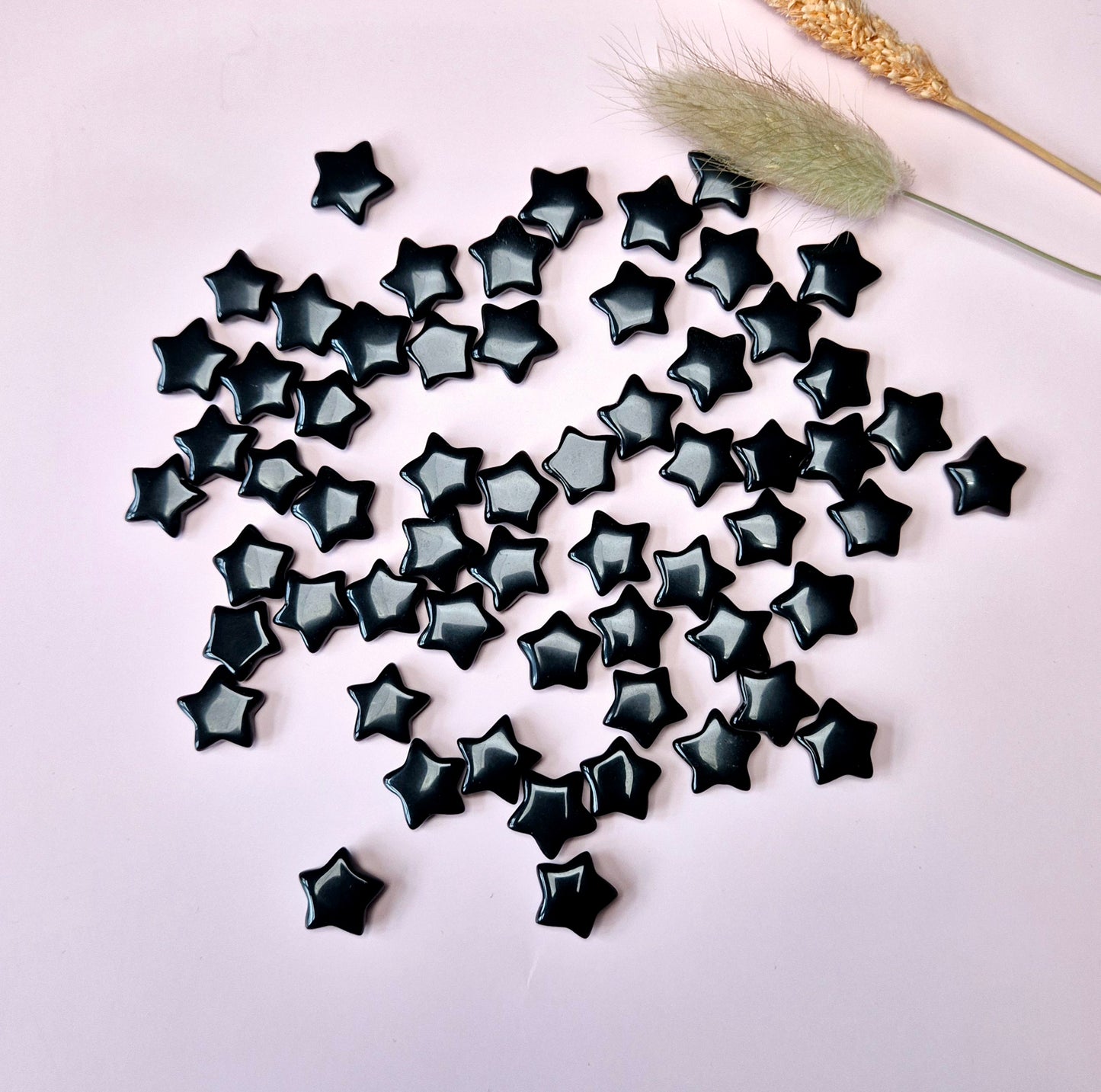 Edelstein Schwarzer Obsidian Mini-Stern (1,5 cm)
