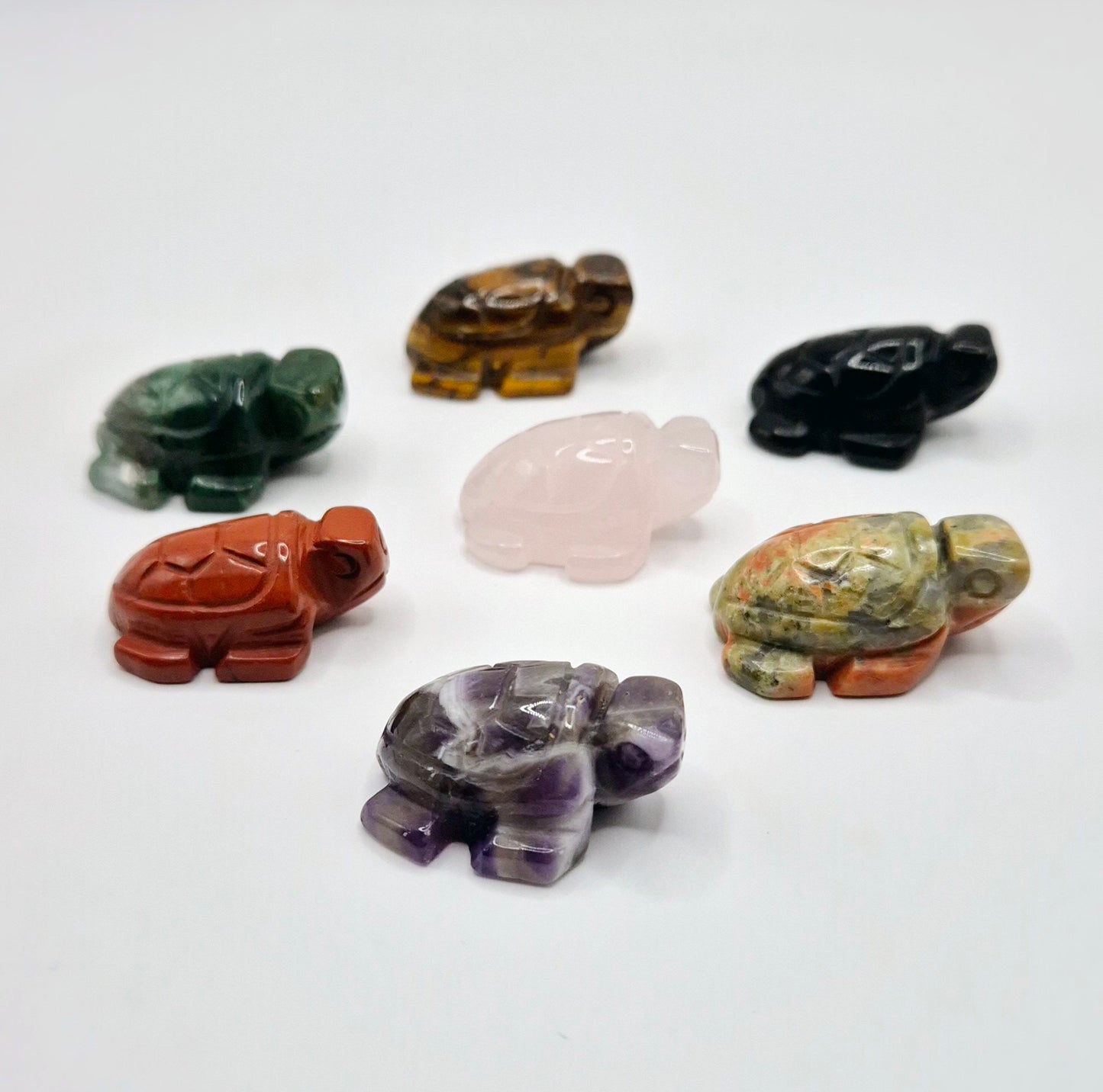 Mini Edelsteen Schildpad 2,5 cm - Mosagaat