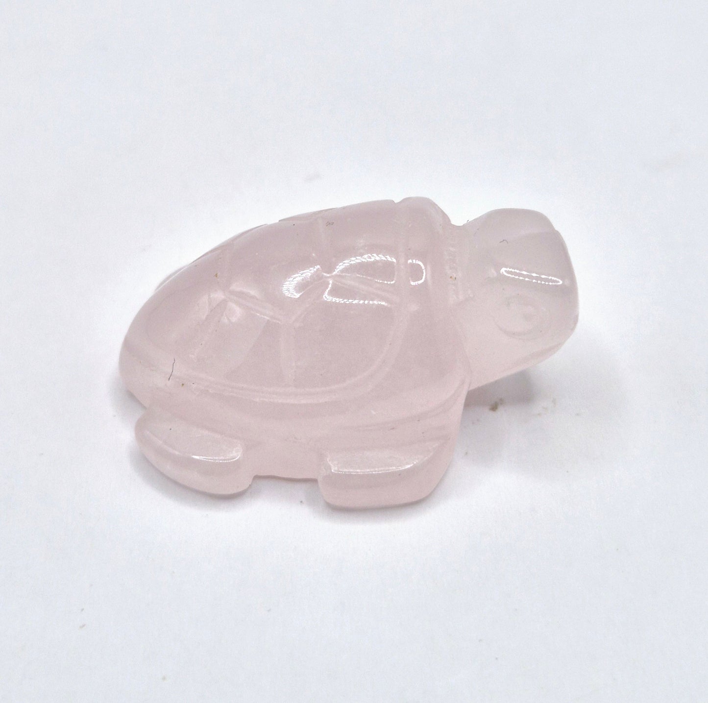 Mini Edelsteen Schildpad 2,5 cm - Rozenkwarts