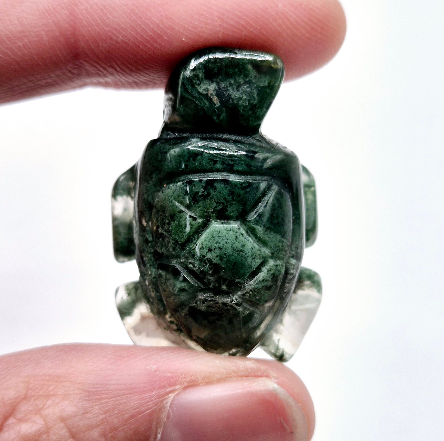 Mini Edelsteen Schildpad 2,5 cm - Mosagaat