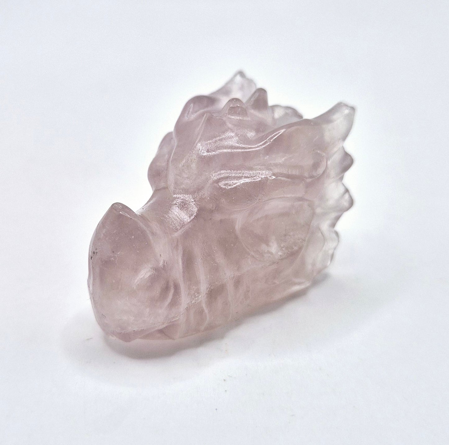 Draken Schedel van Edelsteen (4 cm) - Fluoriet Dragon Skull