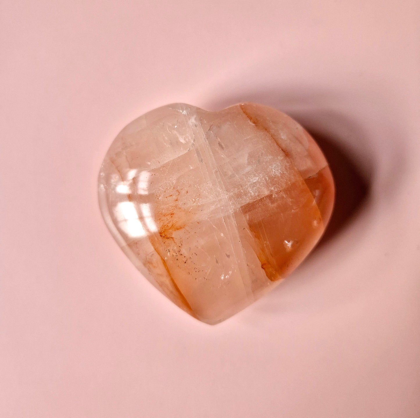 Edelsteen Grote Fire Quartz Harten (Het Perfecte Valentijnscadeau) Hematoïde Kwarts