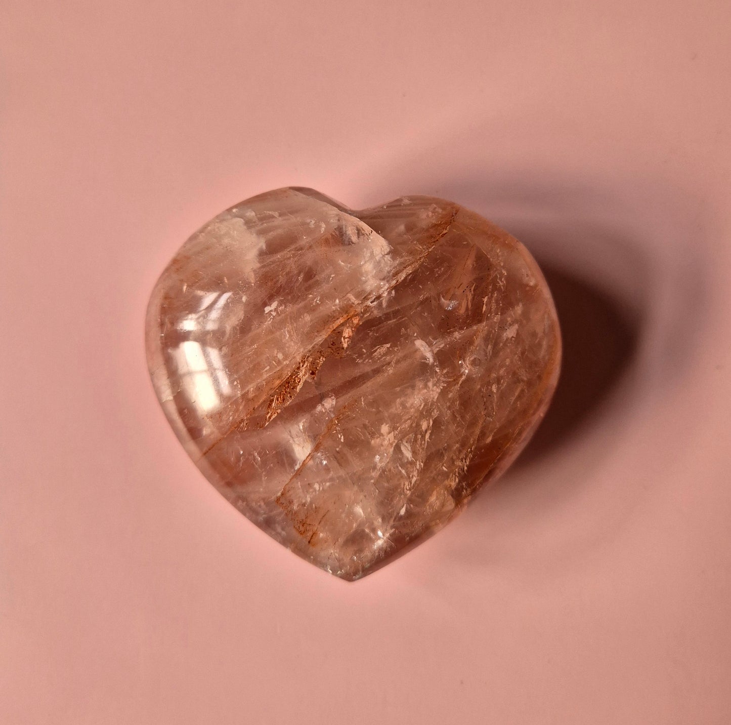 Edelsteen Grote Fire Quartz Harten (Het Perfecte Valentijnscadeau) Hematoïde Kwarts