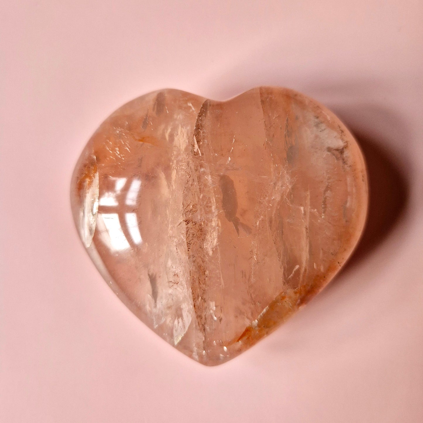 Edelsteen Grote Fire Quartz Harten (Het Perfecte Valentijnscadeau) Hematoïde Kwarts
