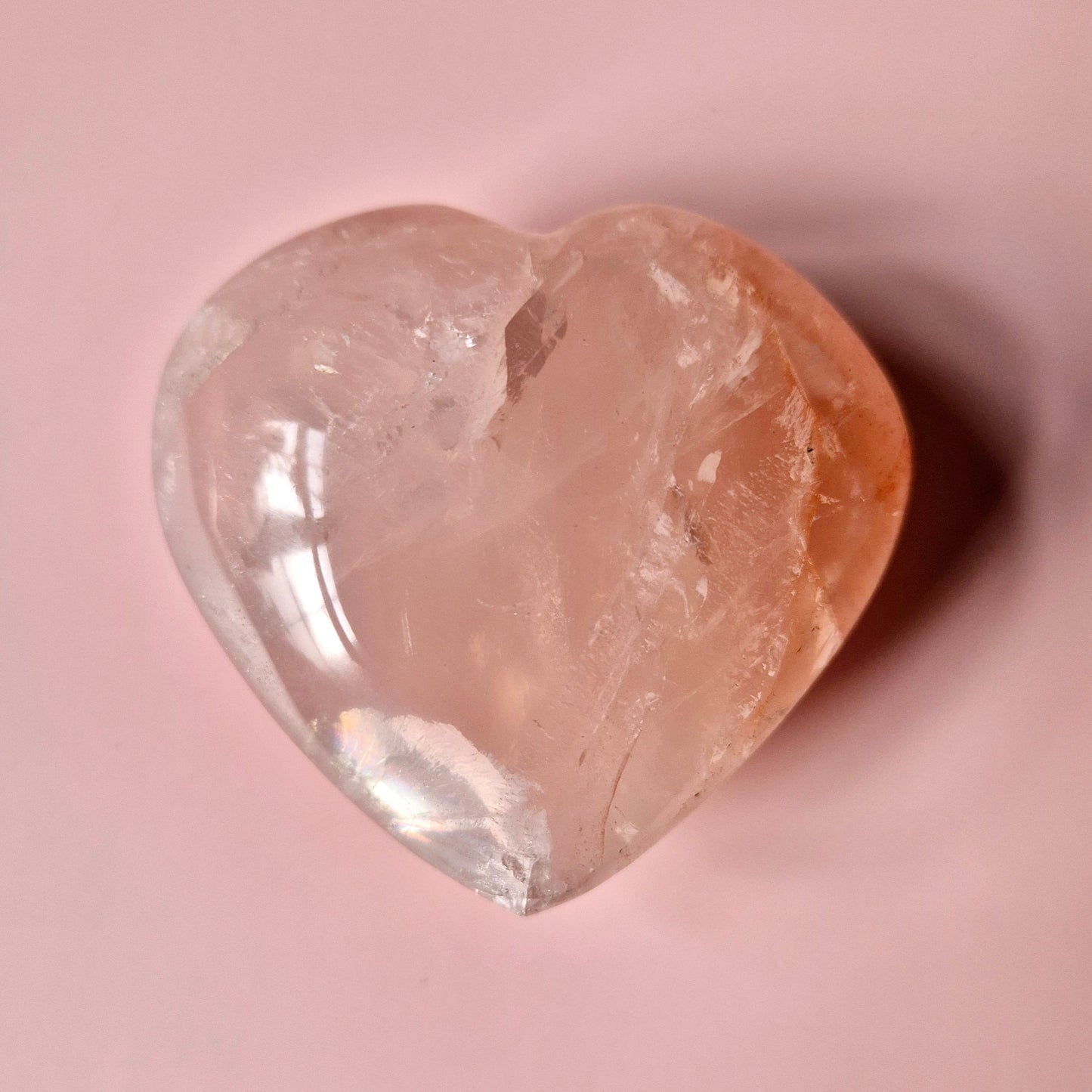 Edelsteen Grote Fire Quartz Harten (Het Perfecte Valentijnscadeau) Hematoïde Kwarts