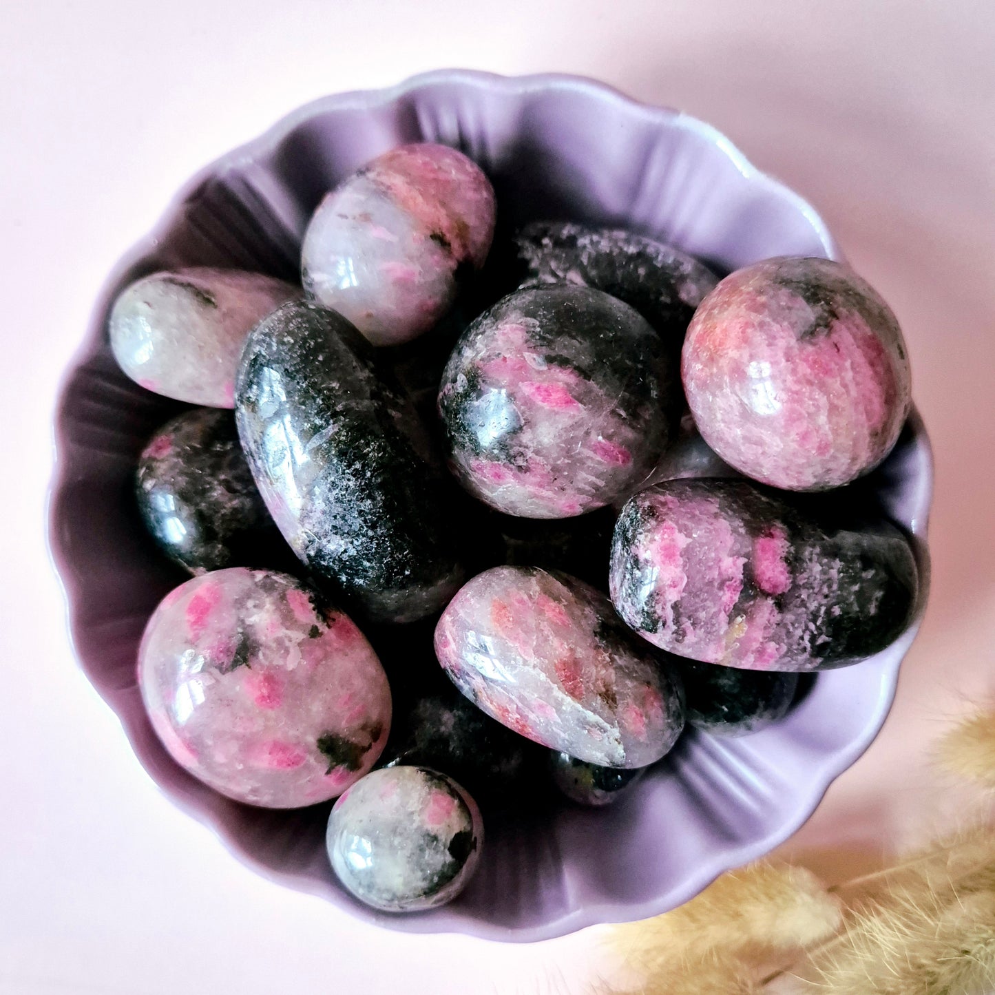 Edelsteen Rhodonite Handstenen (5-7 cm) Trommelstenen / Palmstenen Rhodoniet