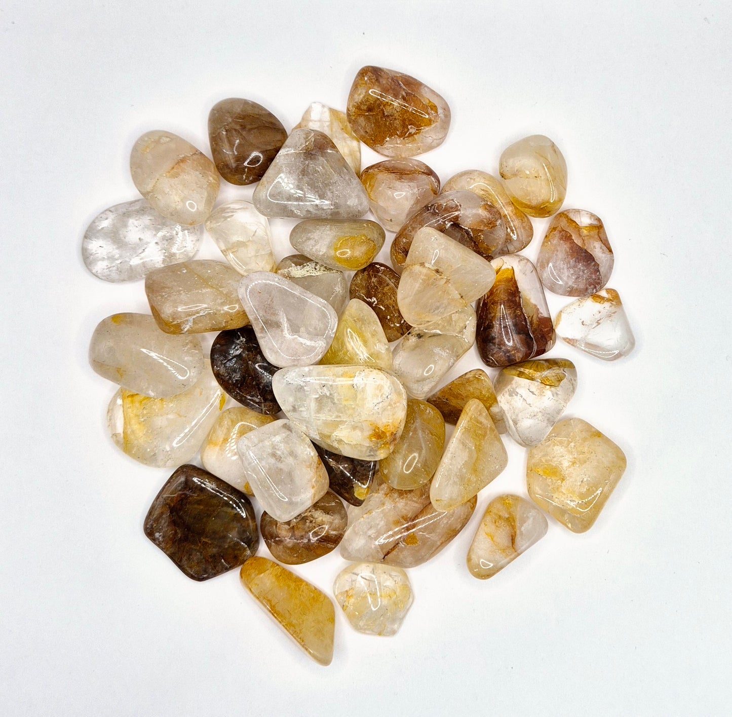 Edelstein Golden Healer Chips Trommelsteine 2-5cm (100 Gramm)