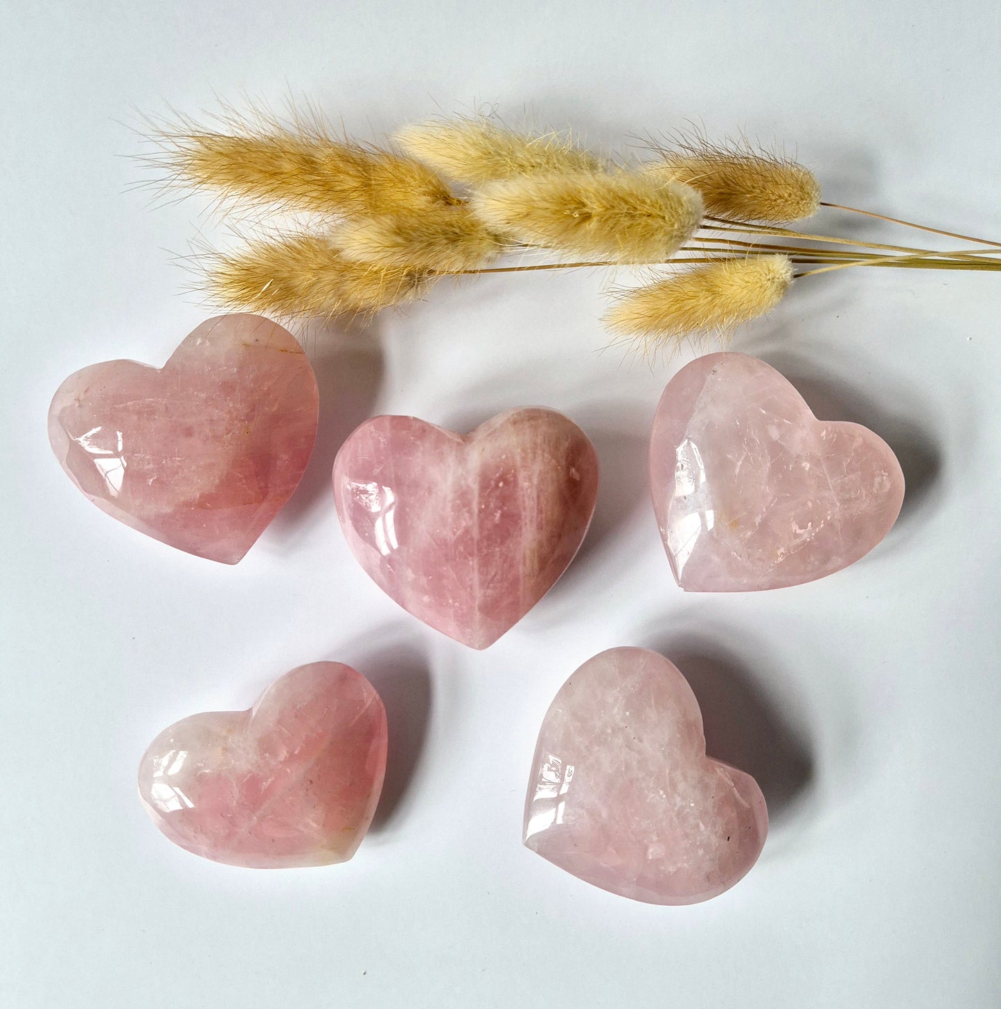 Rozenkwarts Hart 7-10 cm– De Steen van Onvoorwaardelijke Liefde (Valentijn Cadeau)