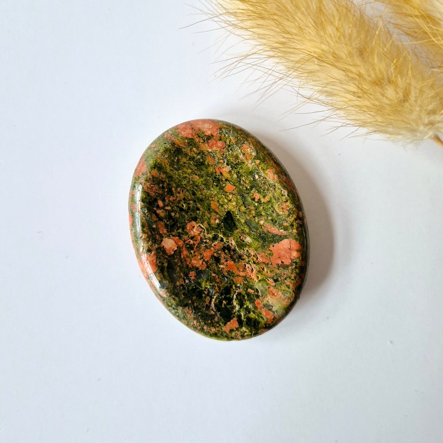 Edelsteen Unakiet Duimsteen / zorgensteen zaksteen Worry Stone