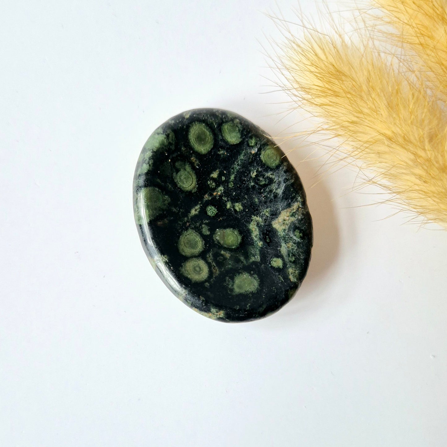 Edelsteen Kambaba Jaspis Duimsteen / zorgensteen zaksteen Worry Stone
