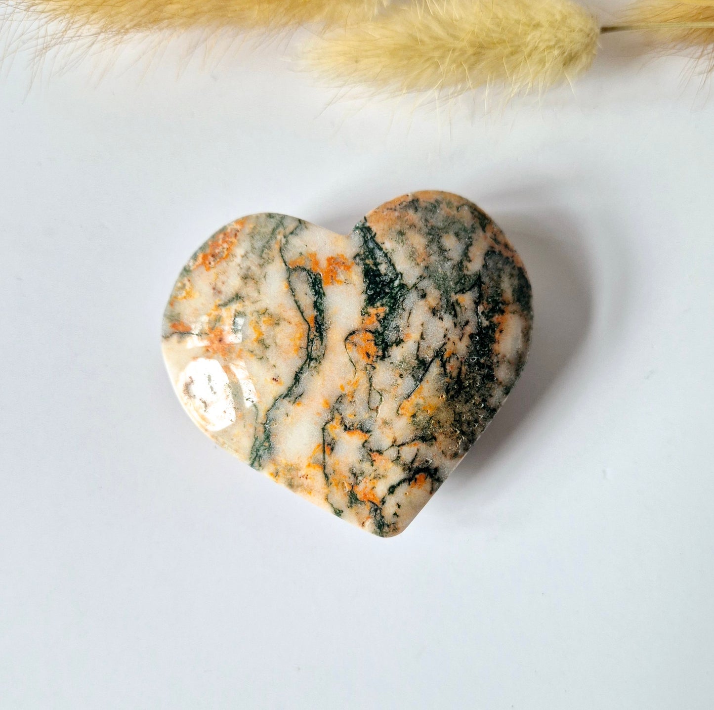 Druzy Rode Mosagaat Hart 6-8cm – #20 (perfect voor Valentijn)