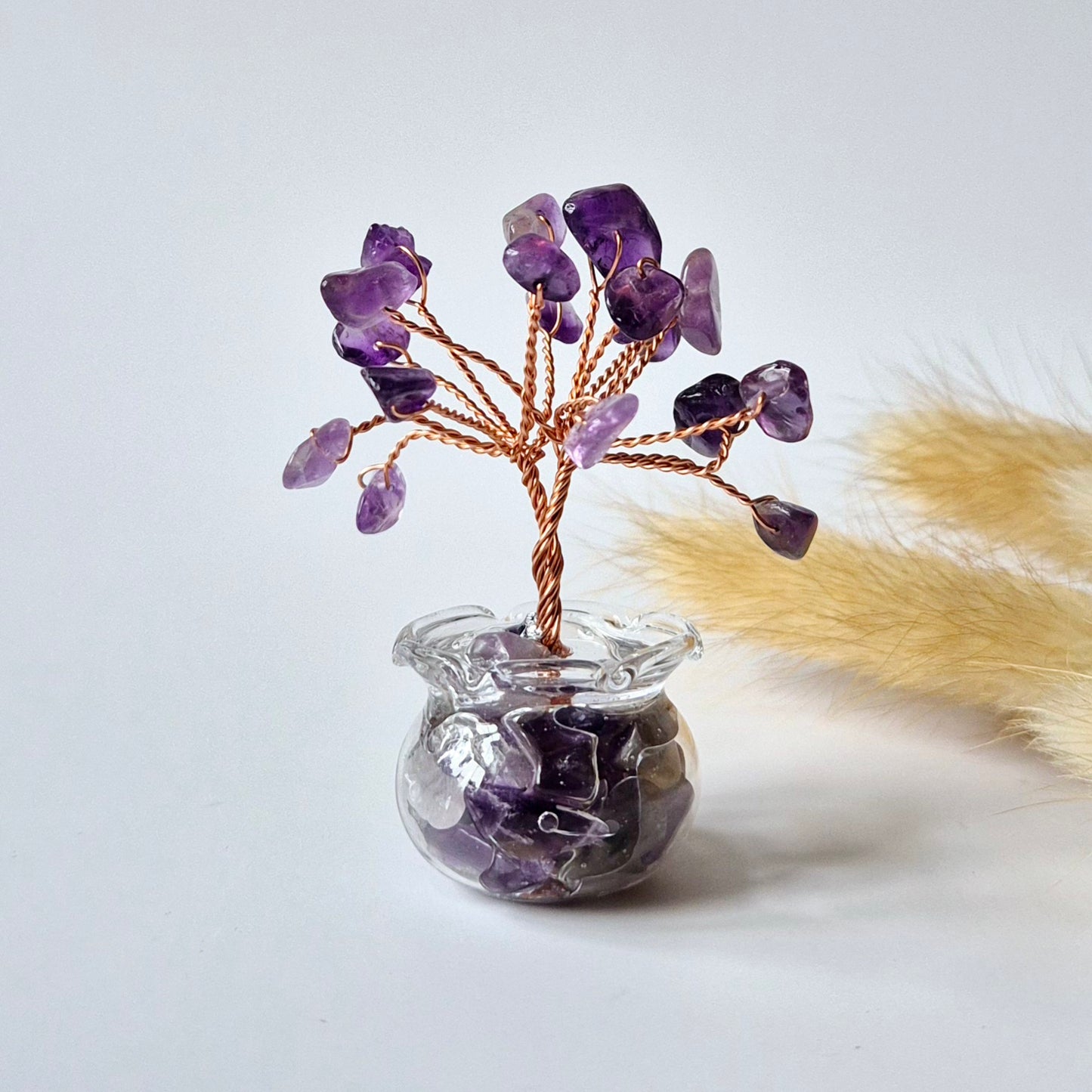Mini Edelsteen Money Tree (5 cm) - Boompje van edelsteen chips