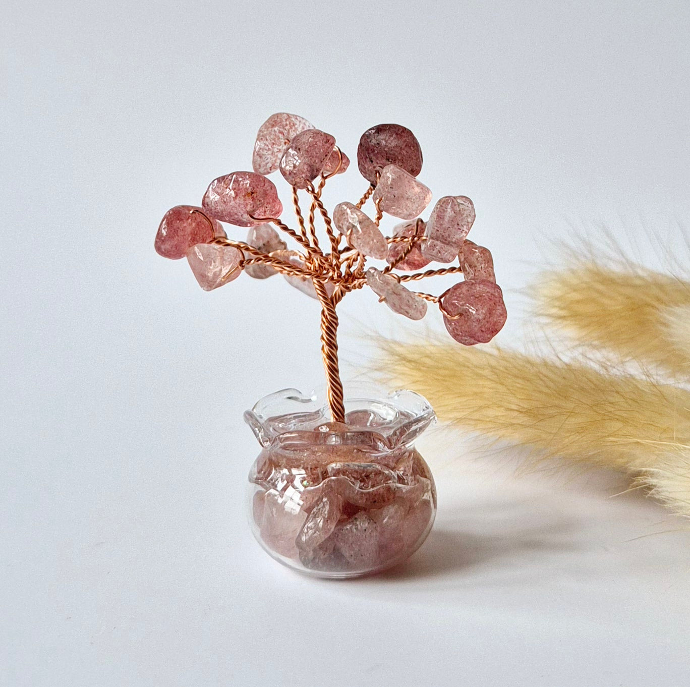 Mini Edelsteen Money Tree (5 cm) - Boompje van edelsteen chips