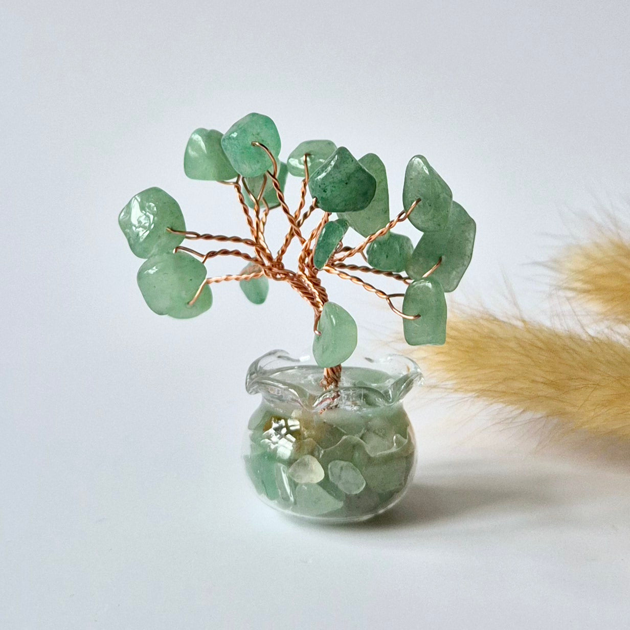 Mini Edelsteen Money Tree (5 cm) - Boompje van edelsteen chips