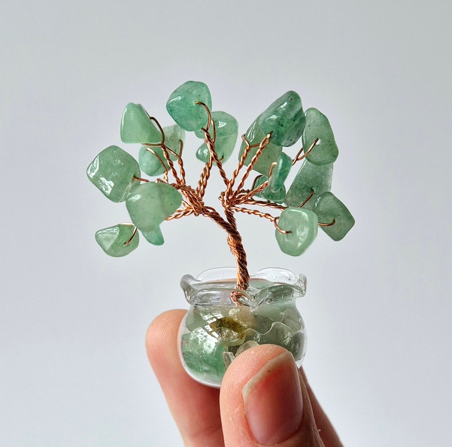 Mini Edelsteen Money Tree (5 cm) - Boompje van edelsteen chips