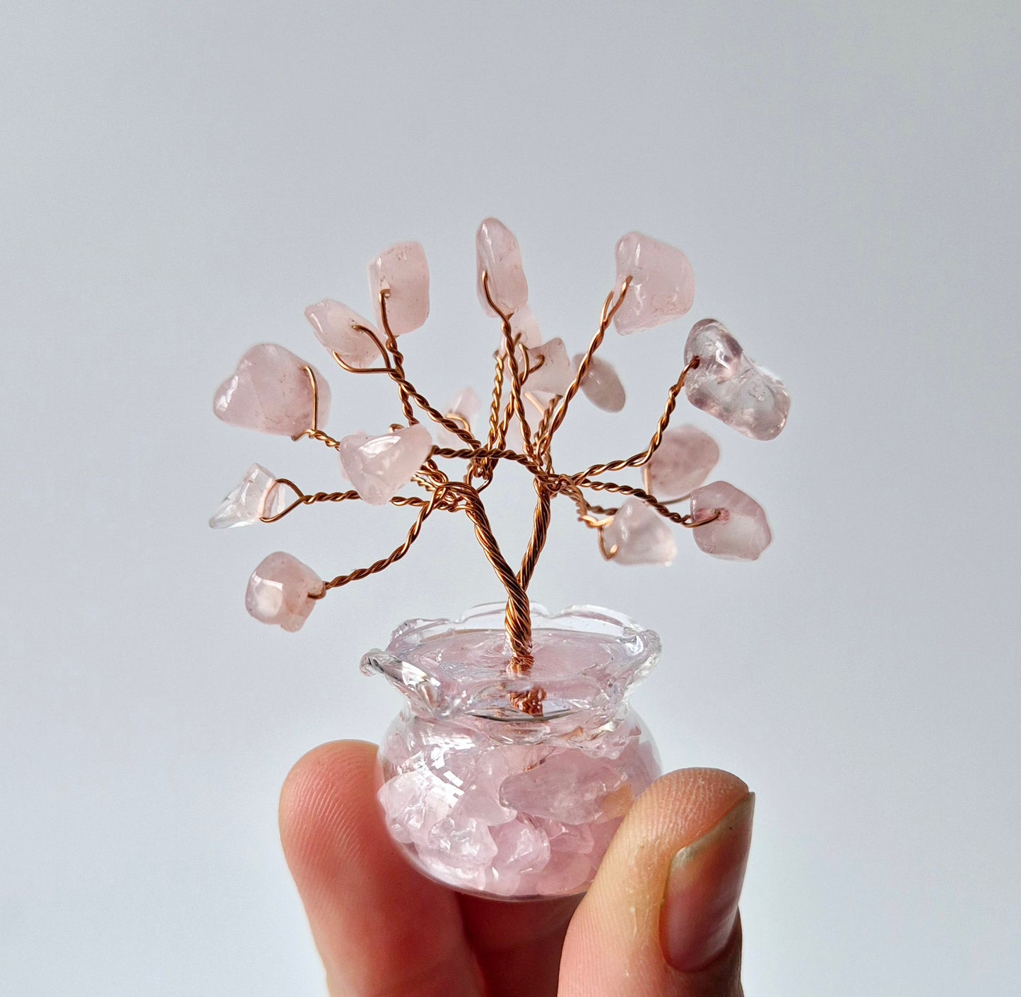 Mini Edelsteen Money Tree (5 cm) - Boompje van edelsteen chips