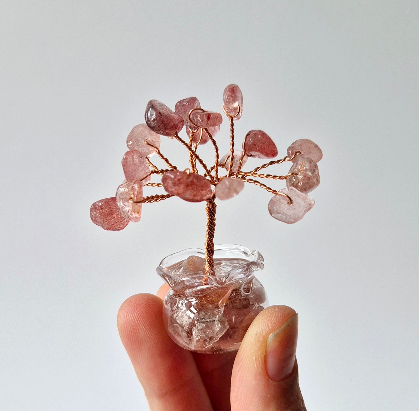 Mini Edelsteen Money Tree (5 cm) - Boompje van edelsteen chips