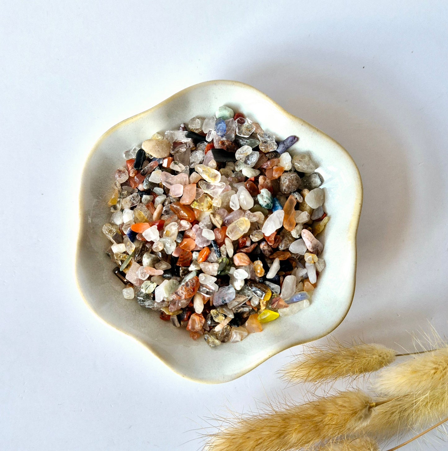 Ruwe Mini Edelsteen Chips 100 gram - Gemengde kristalsoorten