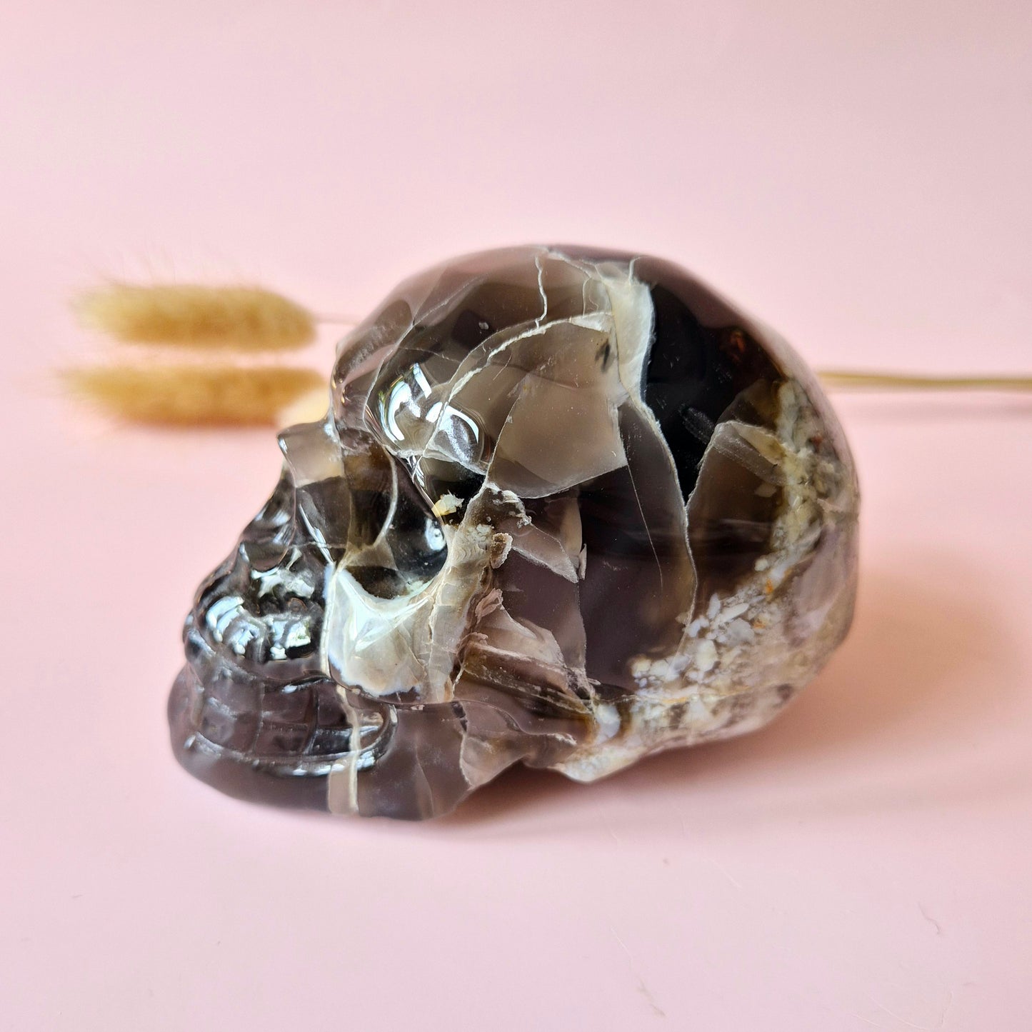 Gemstone Purple Mica Dragon Skull | Mysticism, Intuition & Powerful Protection Dragon Skull