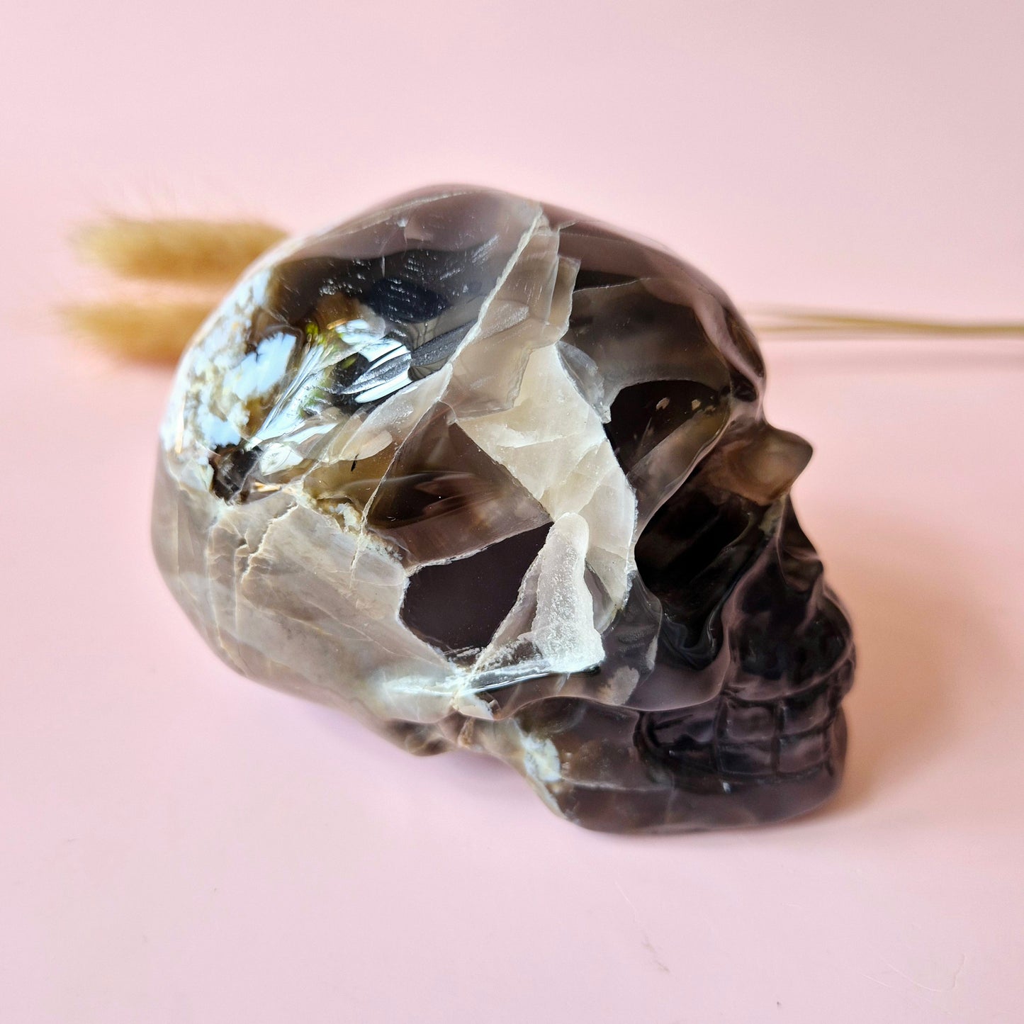 Gemstone Purple Mica Dragon Skull | Mysticism, Intuition & Powerful Protection Dragon Skull