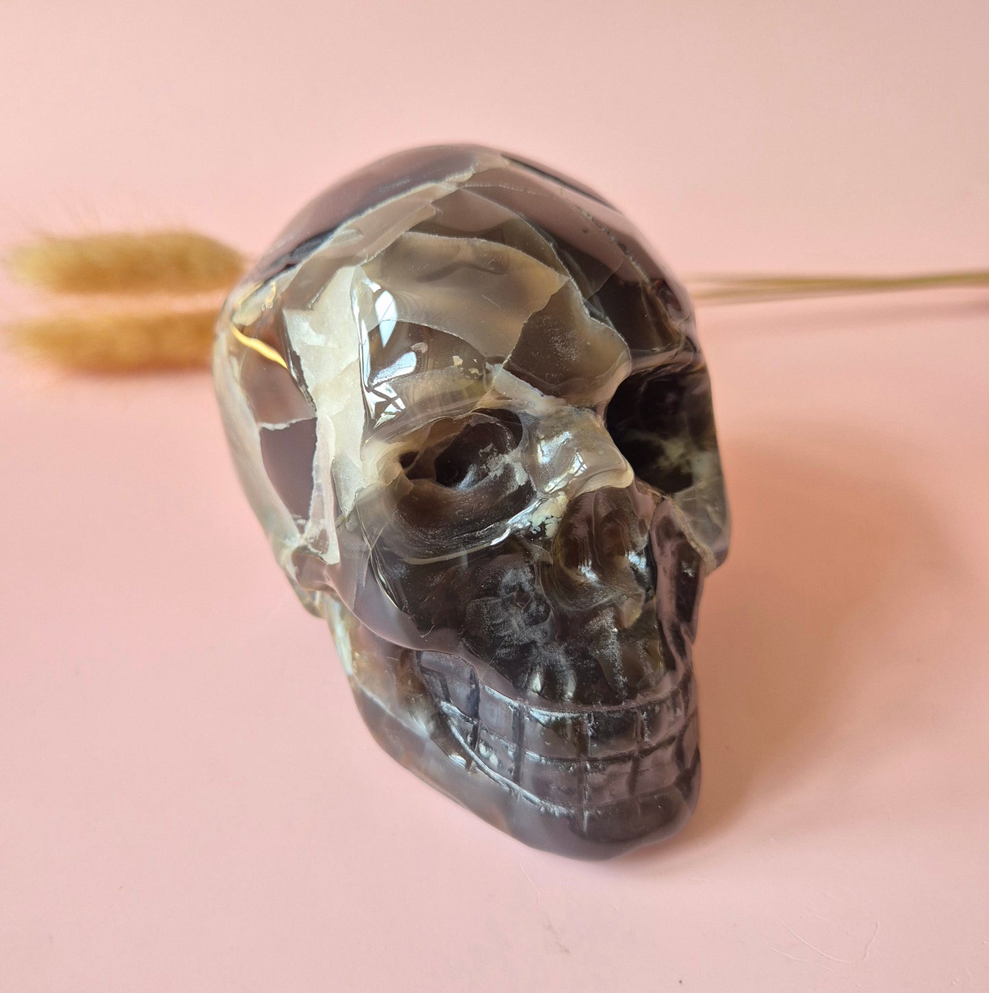 Gemstone Purple Mica Dragon Skull | Mysticism, Intuition & Powerful Protection Dragon Skull