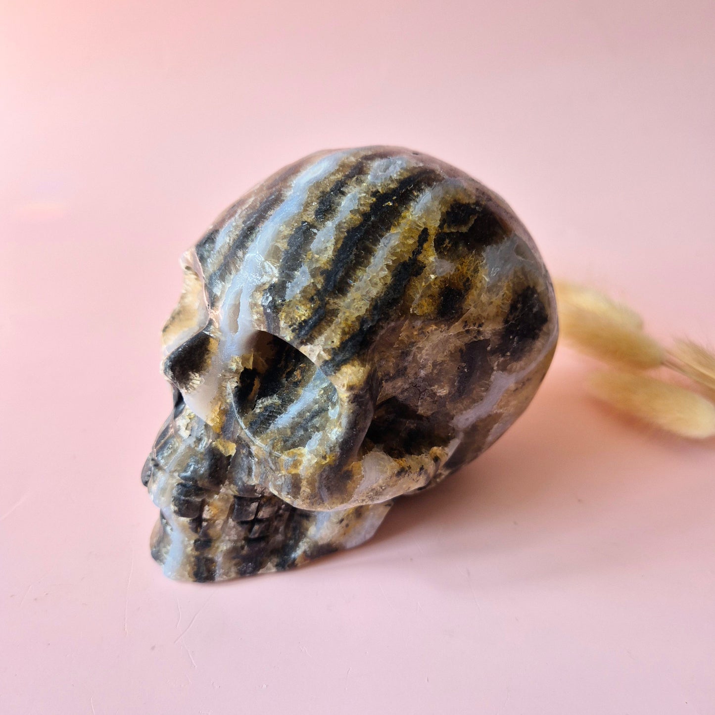 XXL Edelsteen Druzy Skull Fluoriet Schedel - #4 1297gram