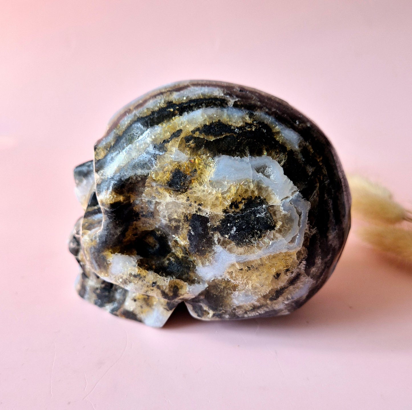 XXL Edelsteen Druzy Skull Fluoriet Schedel - #4 1297gram