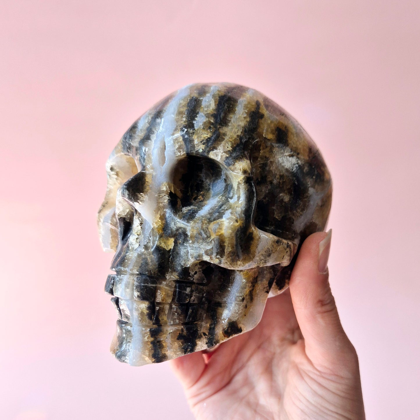 XXL Edelsteen Druzy Skull Fluoriet Schedel - #4 1297gram