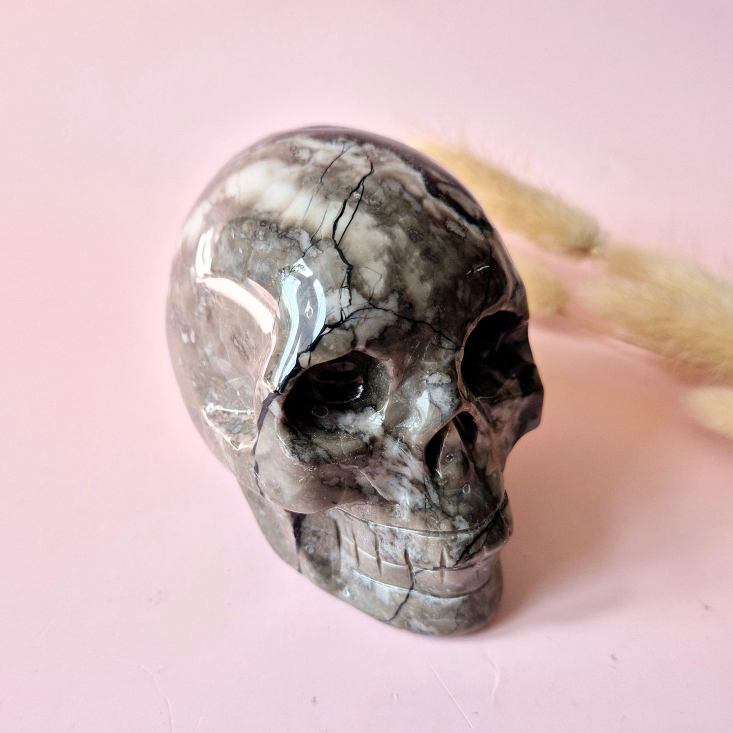 Gemstone Purple Mica Dragon Skull | Mysticism, Intuition & Powerful Protection Dragon Skull