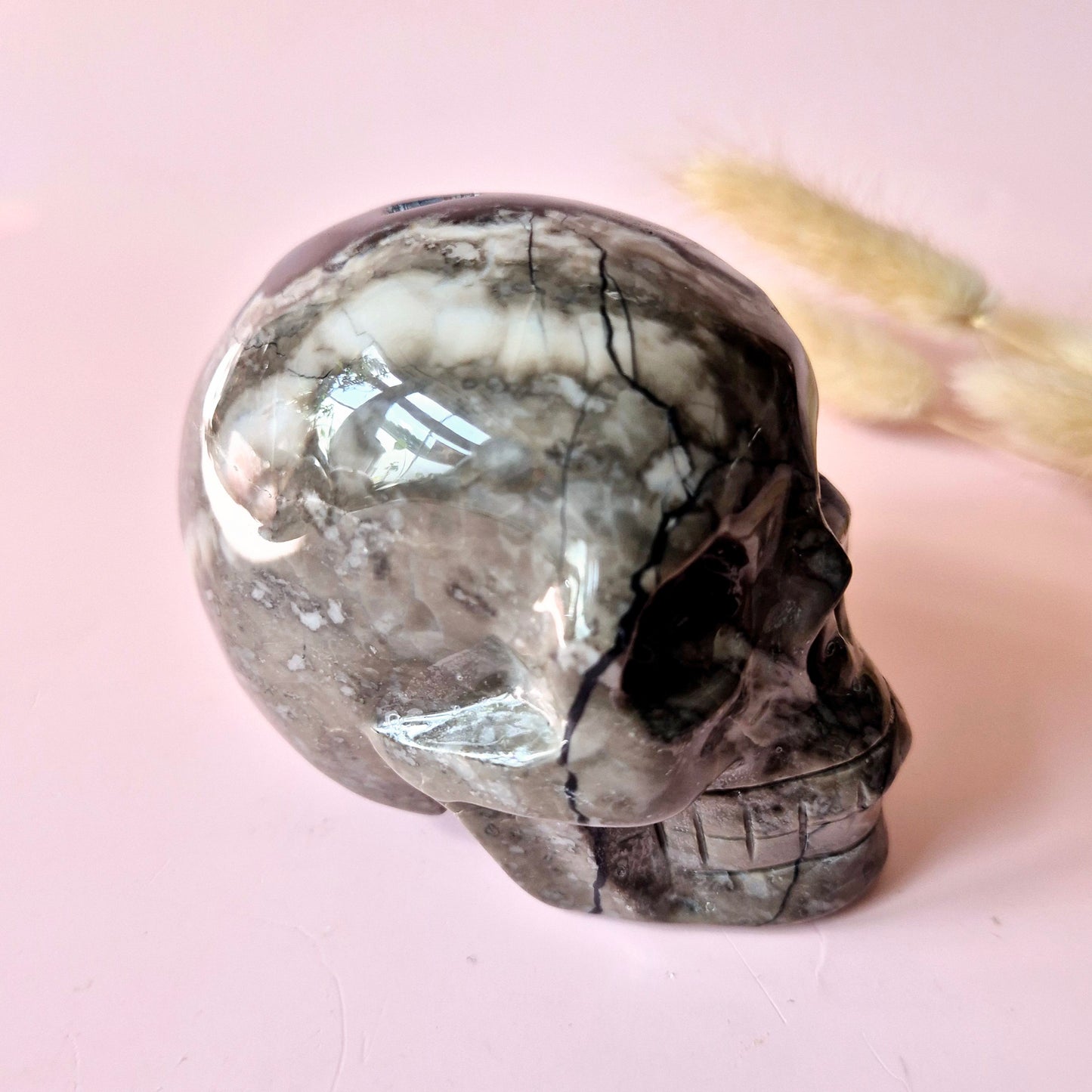 Gemstone Purple Mica Dragon Skull | Mysticism, Intuition & Powerful Protection Dragon Skull