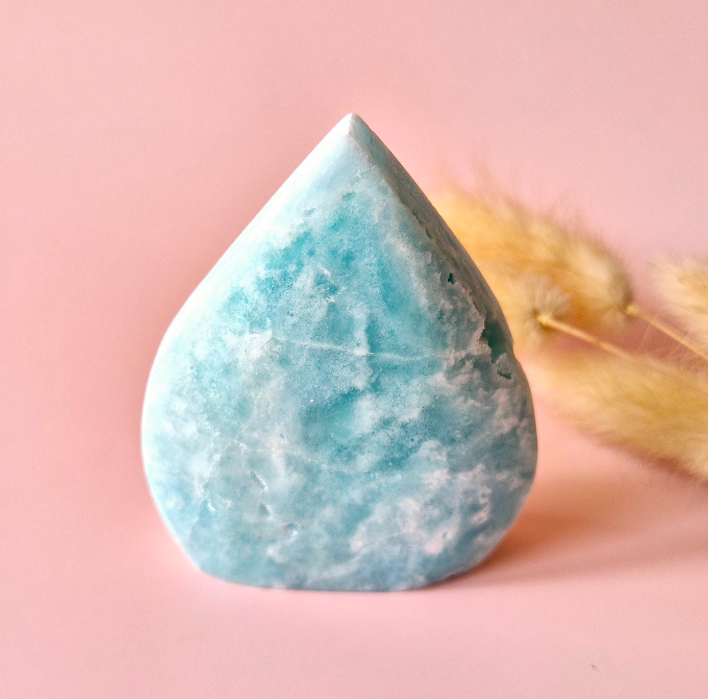Prachtige Edelsteen Druppelvormige Druzy Hemimorphite Flame – #2 163gram - Licht, Heling & Innerlijke Zuiverheid
