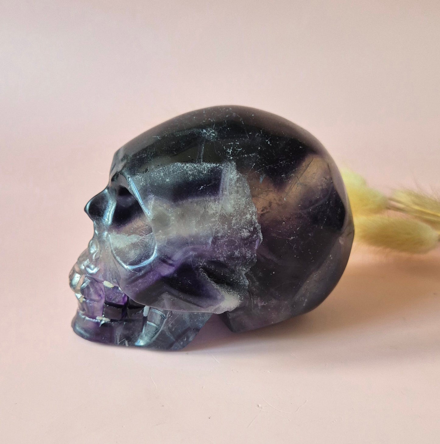 Gemstone Purple Mica Dragon Skull | Mysticism, Intuition & Powerful Protection Dragon Skull