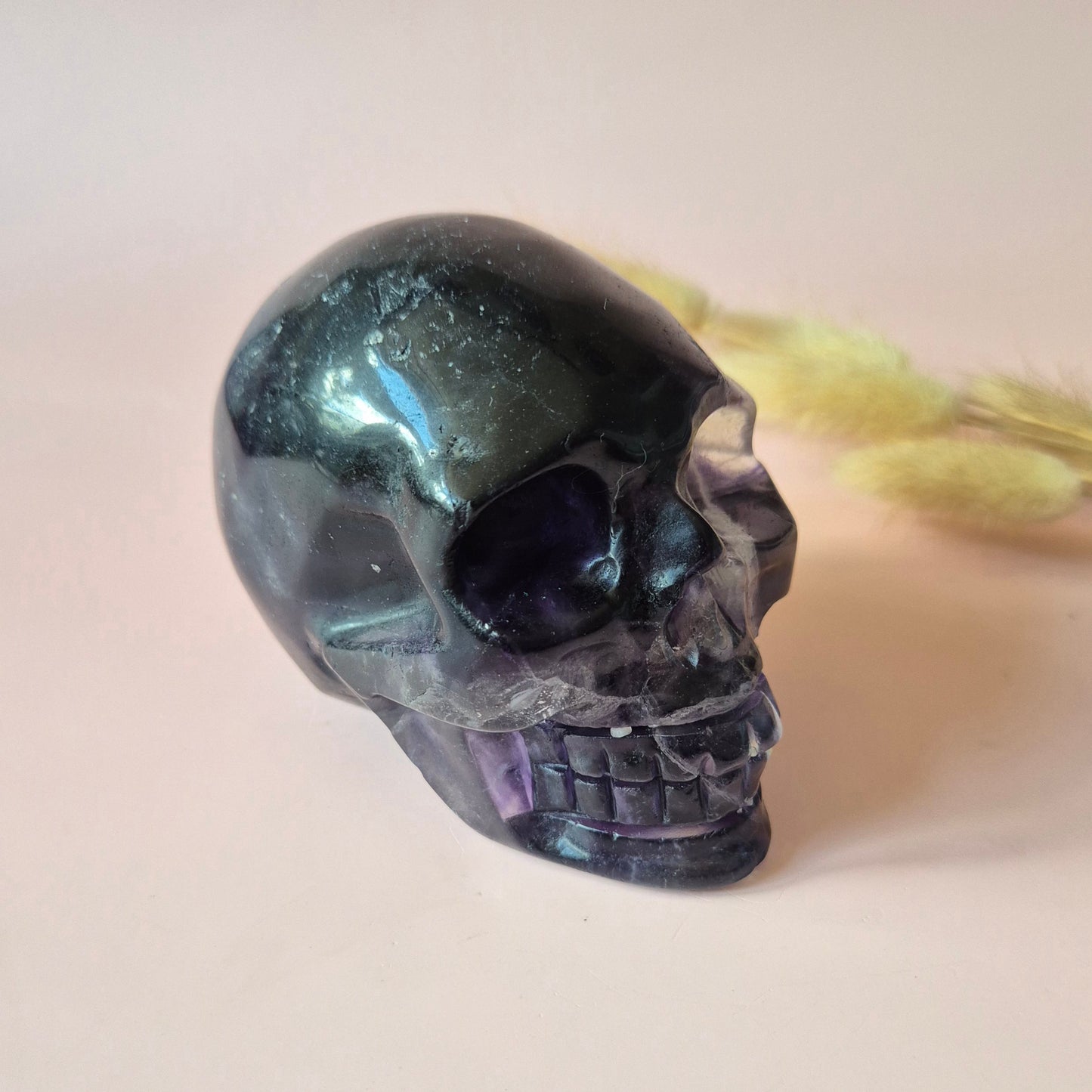 Gemstone Purple Mica Dragon Skull | Mysticism, Intuition & Powerful Protection Dragon Skull