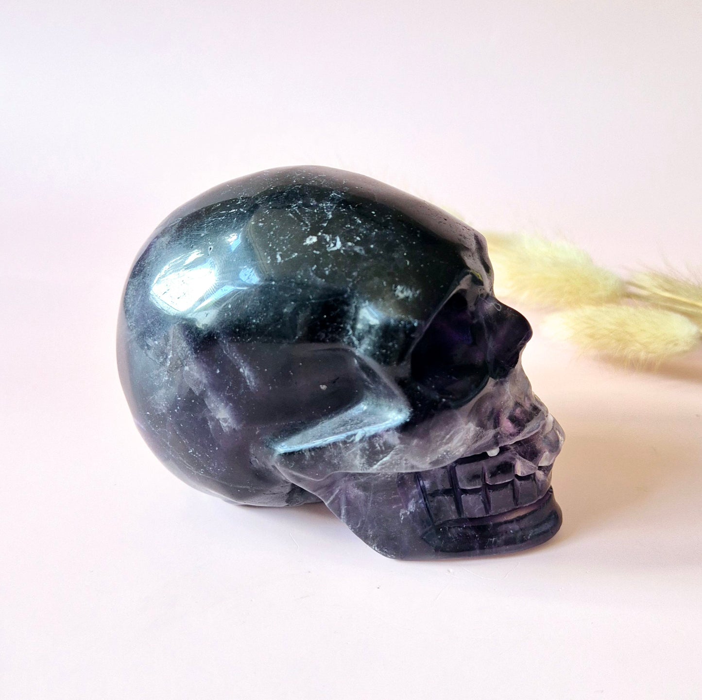 Gemstone Purple Mica Dragon Skull | Mysticism, Intuition & Powerful Protection Dragon Skull