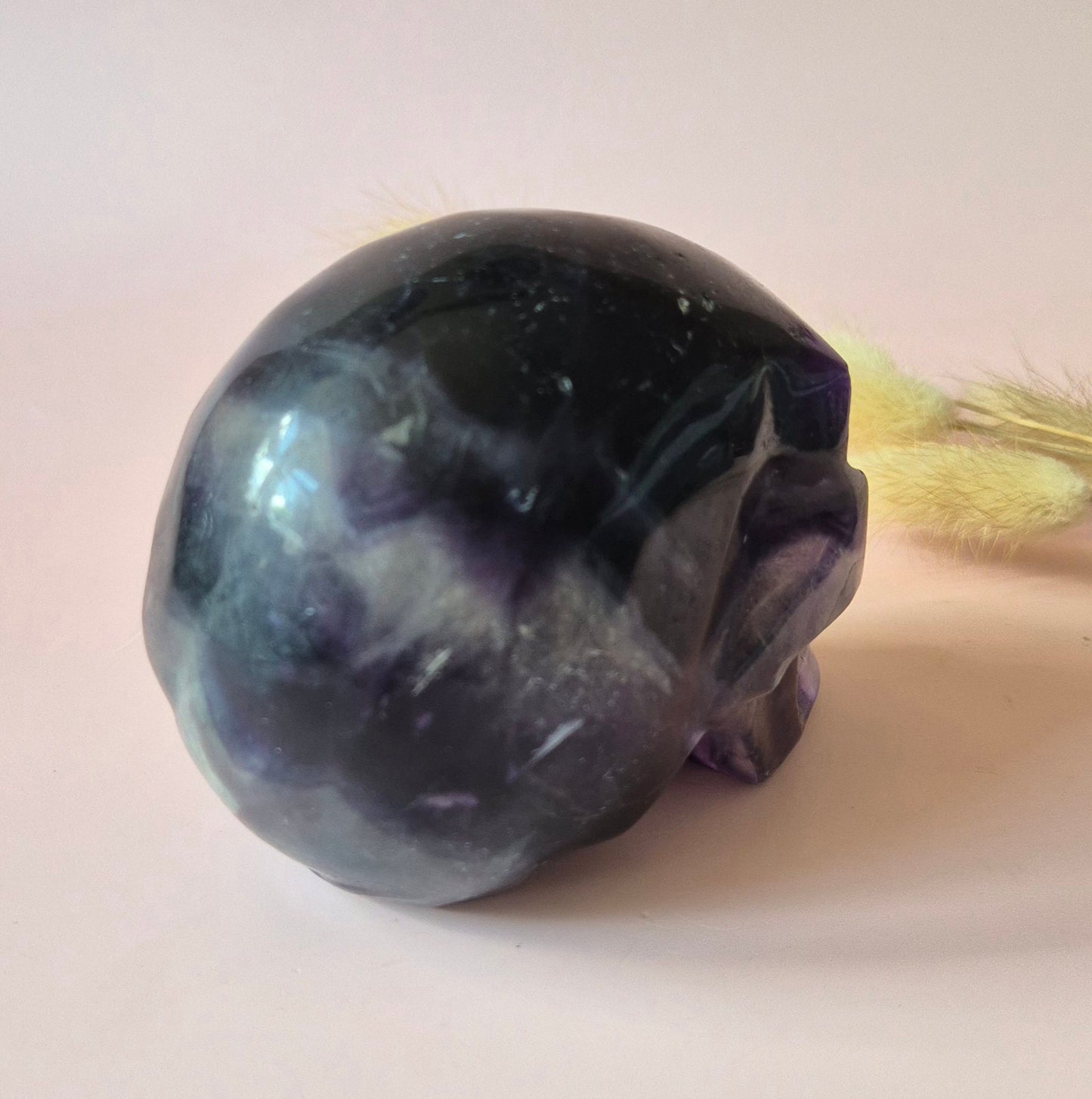Gemstone Purple Mica Dragon Skull | Mysticism, Intuition & Powerful Protection Dragon Skull