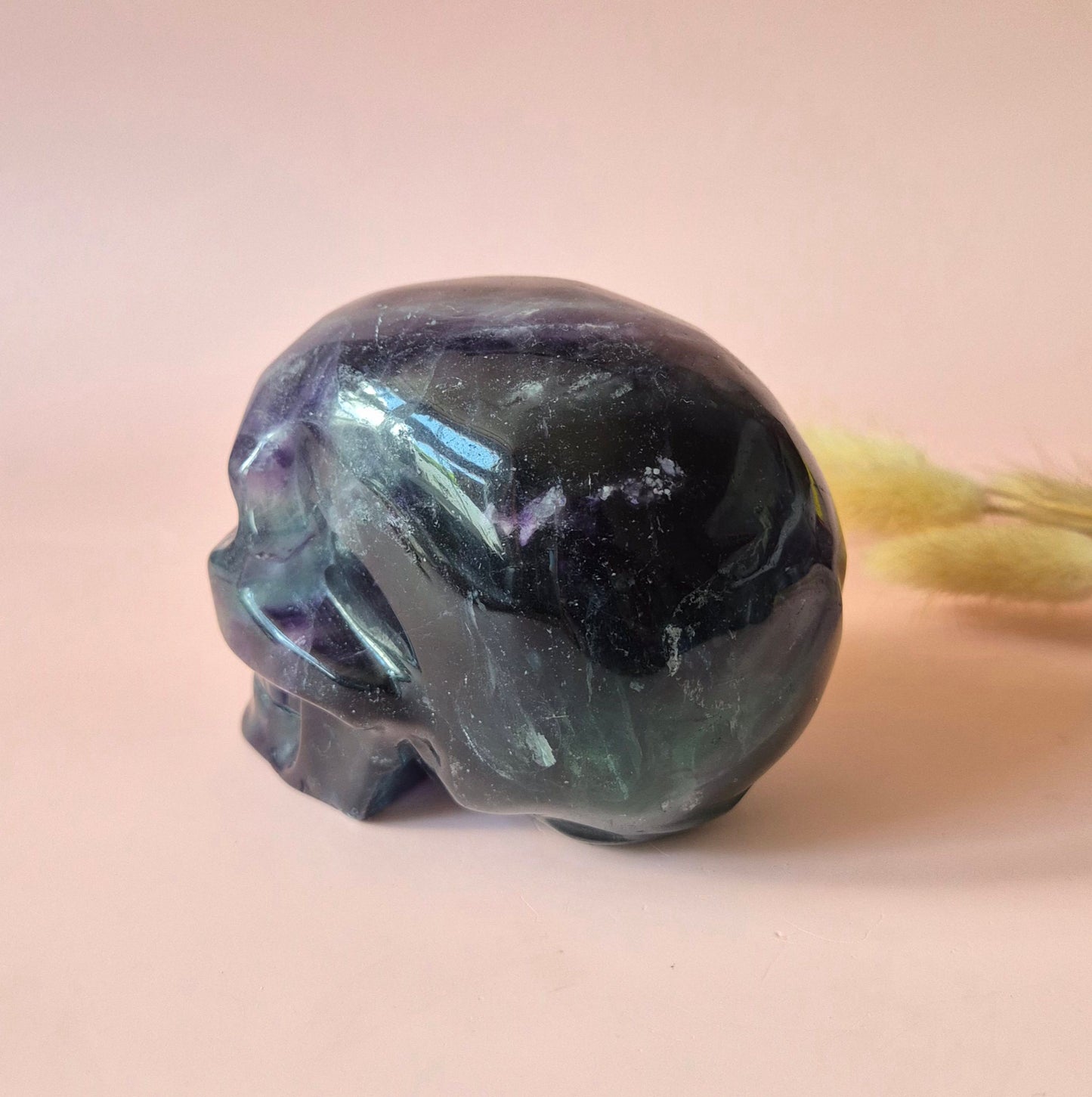 Gemstone Purple Mica Dragon Skull | Mysticism, Intuition & Powerful Protection Dragon Skull