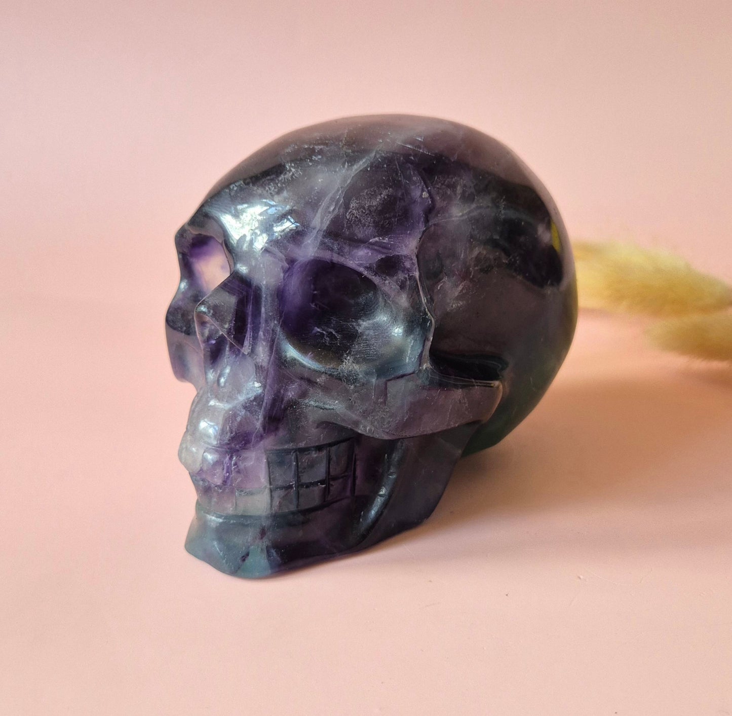 Gemstone Purple Mica Dragon Skull | Mysticism, Intuition & Powerful Protection Dragon Skull