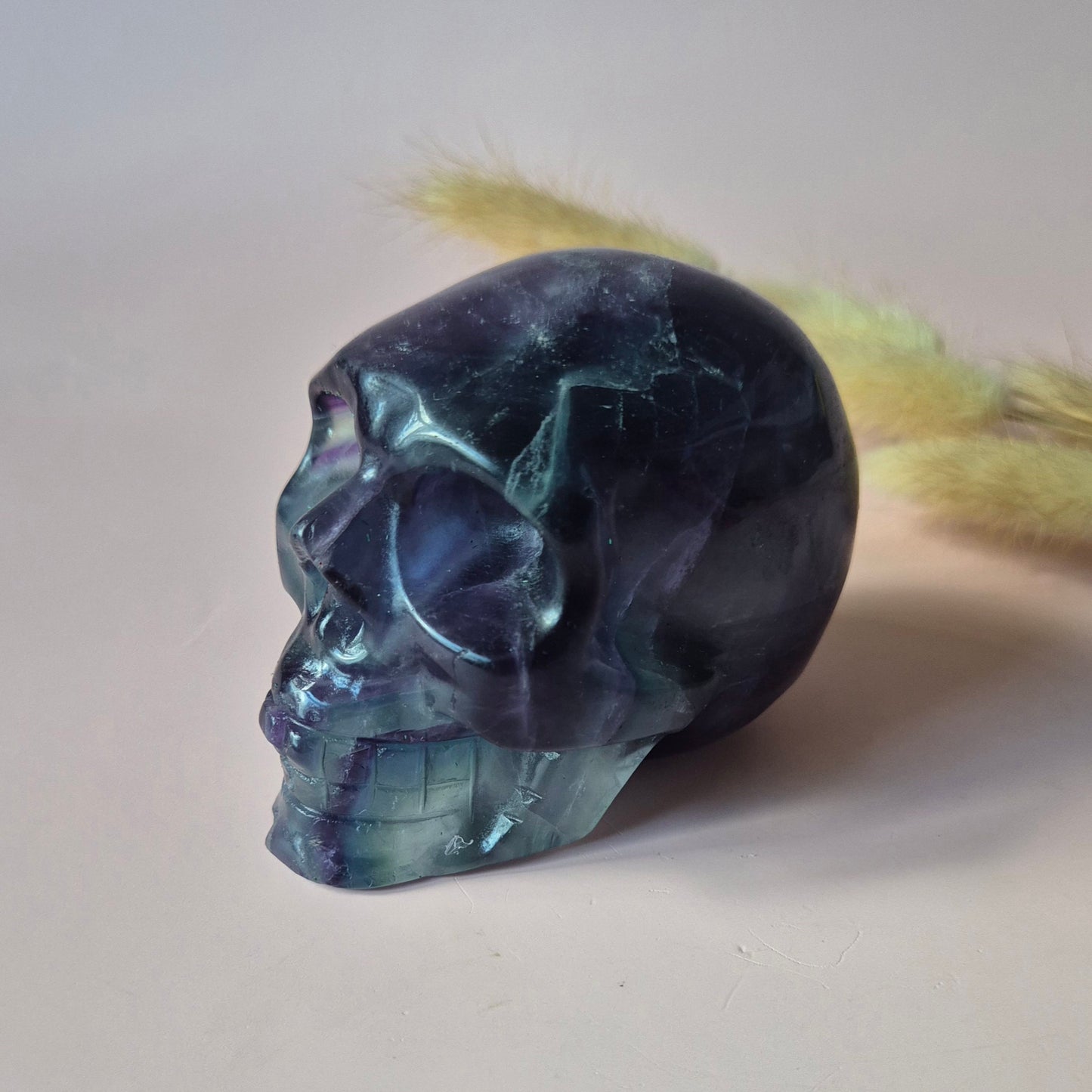 Gemstone Purple Mica Dragon Skull | Mysticism, Intuition & Powerful Protection Dragon Skull