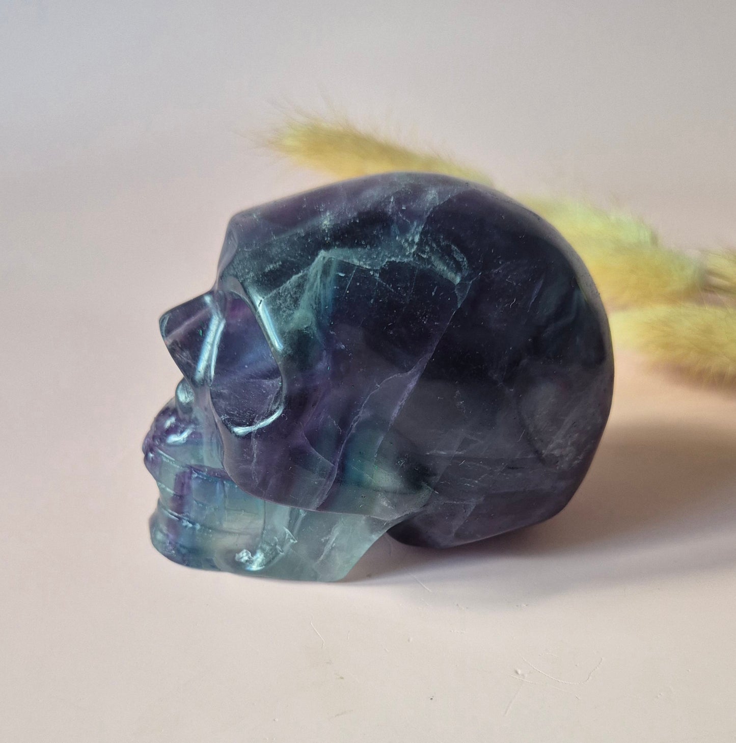 Gemstone Purple Mica Dragon Skull | Mysticism, Intuition & Powerful Protection Dragon Skull