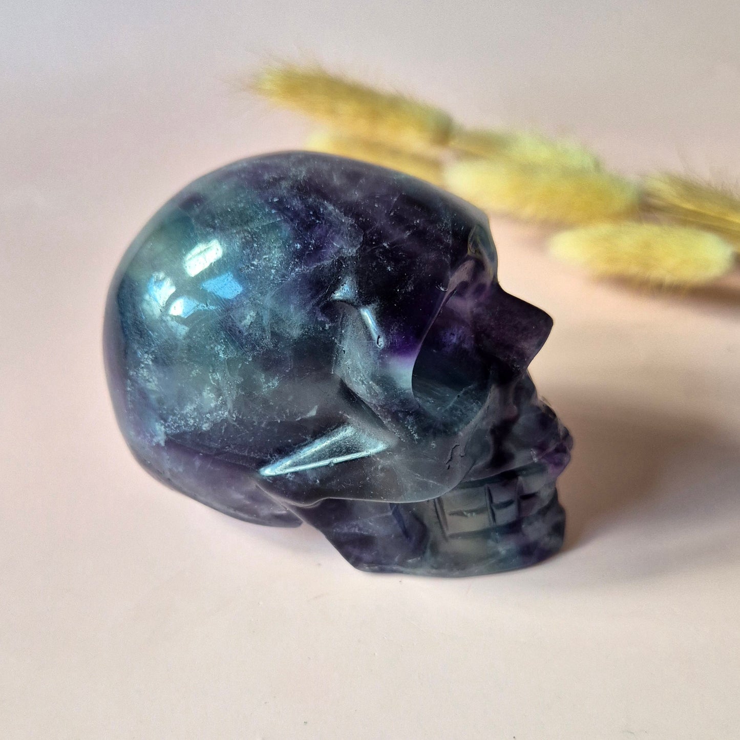 Gemstone Purple Mica Dragon Skull | Mysticism, Intuition & Powerful Protection Dragon Skull