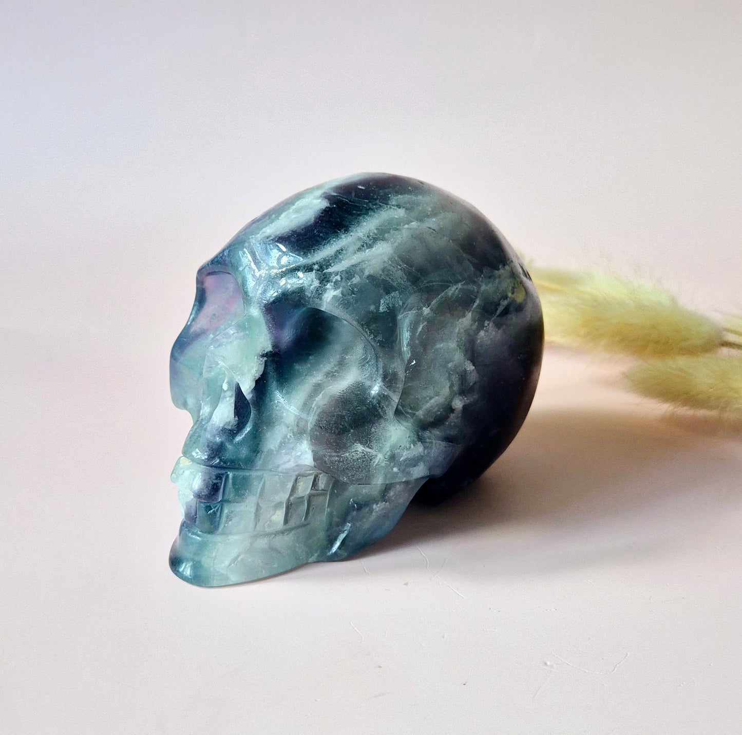 Gemstone Purple Mica Dragon Skull | Mysticism, Intuition & Powerful Protection Dragon Skull