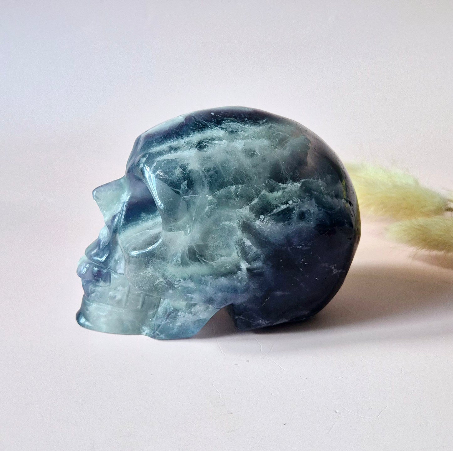 Gemstone Purple Mica Dragon Skull | Mysticism, Intuition & Powerful Protection Dragon Skull