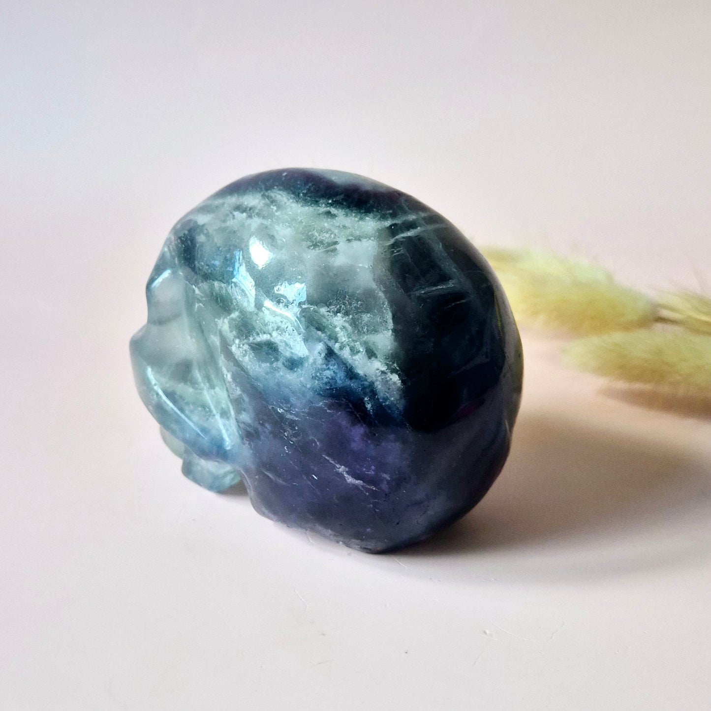 Gemstone Purple Mica Dragon Skull | Mysticism, Intuition & Powerful Protection Dragon Skull
