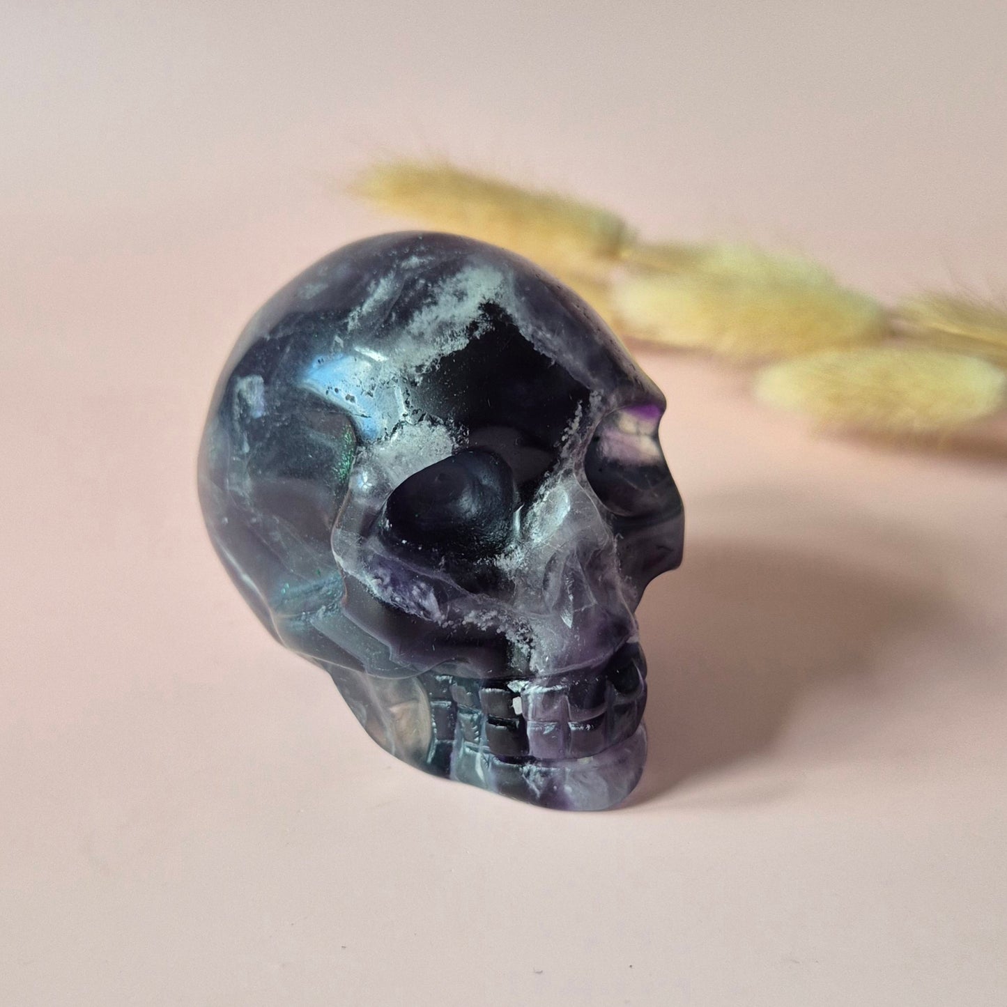 Gemstone Purple Mica Dragon Skull | Mysticism, Intuition & Powerful Protection Dragon Skull