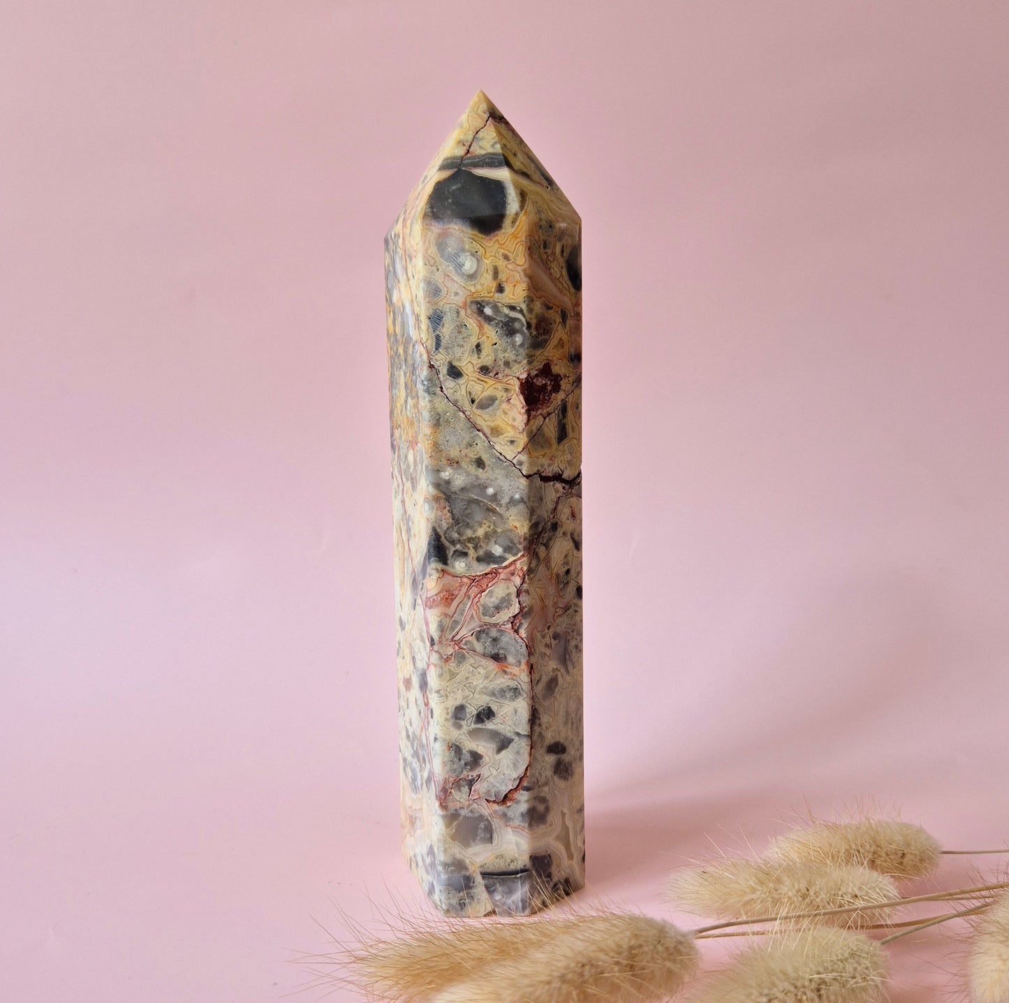 Flashy Labradorite Gemstone Tower - 8-10 cm High