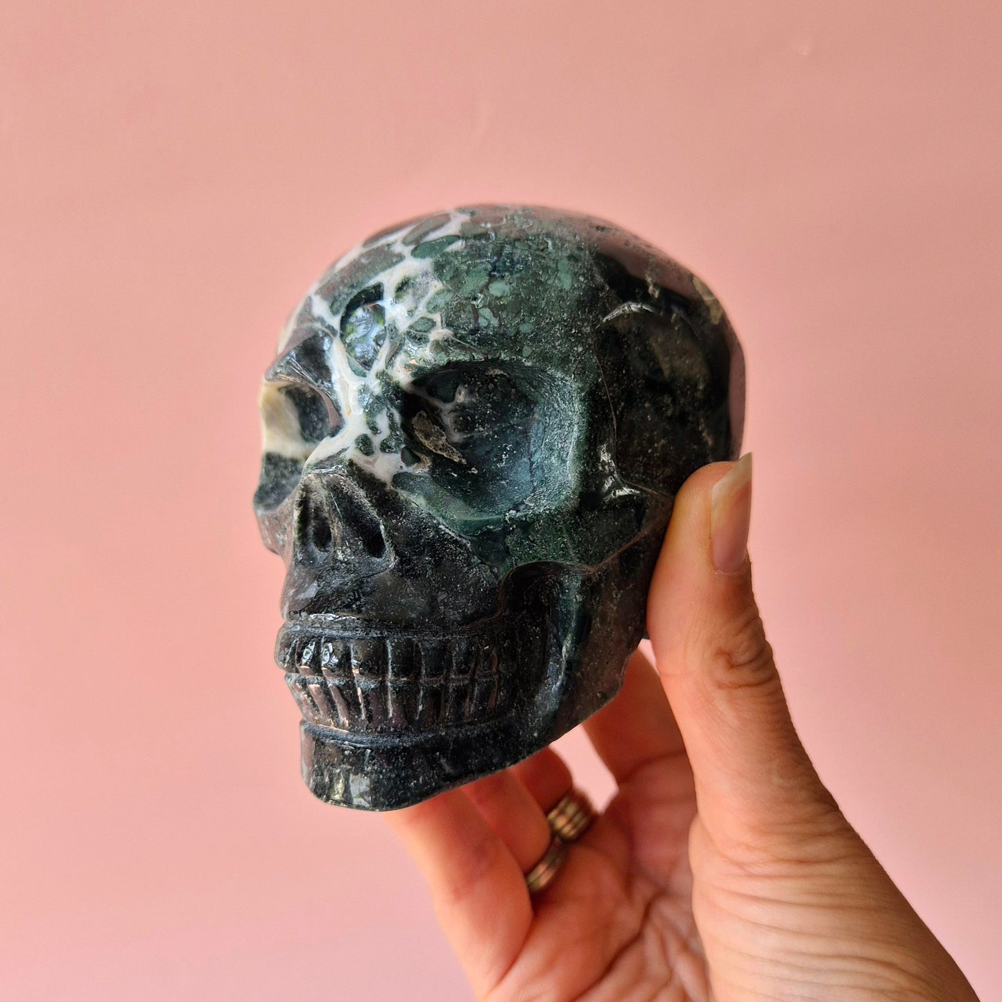 Gemstone Purple Mica Dragon Skull | Mysticism, Intuition & Powerful Protection Dragon Skull